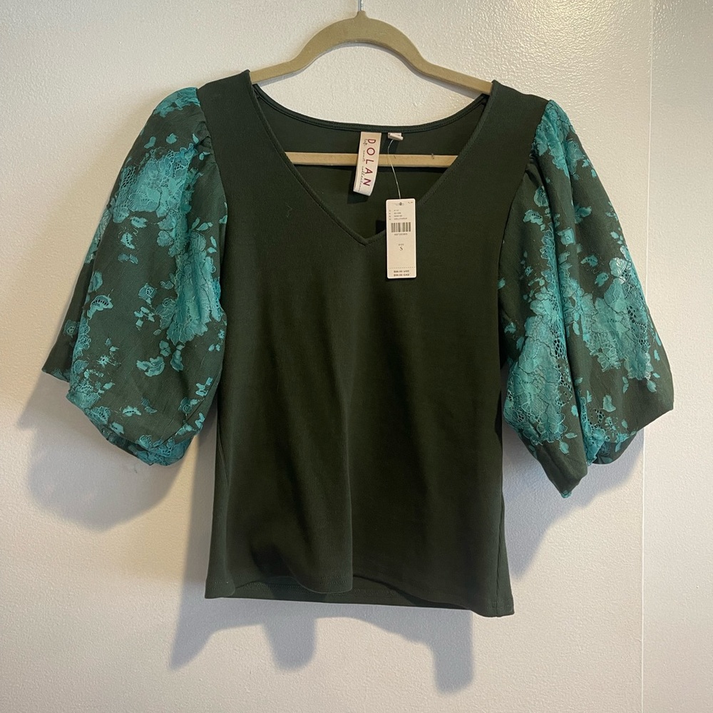 NWT Anthropologie Dolan Puff Sleeve Top